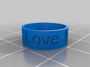 love netflix rings customized 3d print model - Mito3D