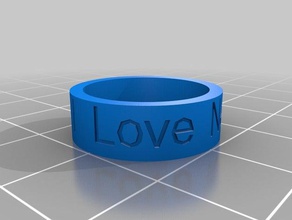 amor netflix mais grosso anéis personalizado 3d print model - Mito3D