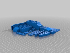 customizable lego-compatible brick construction toys customizer 3d print model - Mito3D
