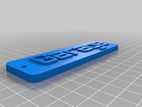 schild garaje personalizado 3d print model - Mito3D