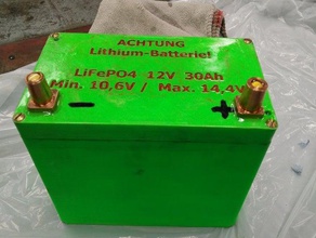 lithium-Batterie Fall 26650 automotive Auto lithium-Akku 3d print model - Mito3D