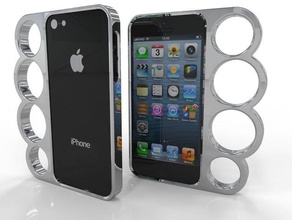 iphone 5 5s knuckle case 3d print model - Mito3D