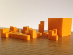 impegnativo scatola di puzzle i 3d stampabili box sfida giocattolo scrivania difficile divertente regalo un amico per rompere il ghiaccio soma giocattoli 3d print model - Mito3D