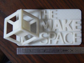 hypercube - 3d version our makespace logo signs & logos makerspace 3d print model - Mito3D