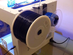 craftbot 2,3 kg de filament spoolholder Imprimante 3d accessoires support bobine reprapworld 3d print model - Mito3D