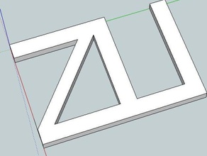 zu 2d Kunst 3d print model - Mito3D
