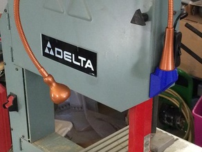 a serra de fita montagem luz partes 28-190 delta ikea jansj lâmpada diodo emissor monte 3d print model - Mito3D