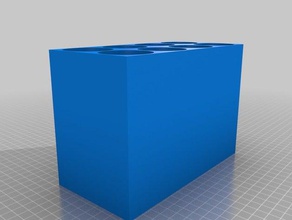 mon flacon personnalisé rack trous de drainage porte-outils & boîtes 3d print model - Mito3D