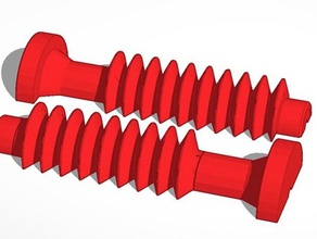 split worm gear 3d printing tests chuck hellebuyck davinci 10 elproducts drive motor xyz 3d print model - Mito3D
