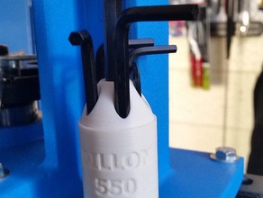 hex key holder dillon 550 reloading press sport & outdoors tool storage 3d print model - Mito3D