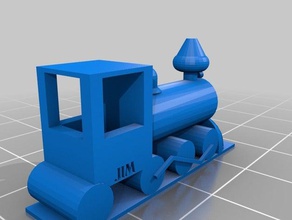 tren jim yazılı 3d baskı 3d print model - Mito3D