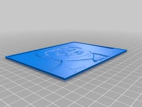 xi2 2d art customized 3d print model - Mito3D
