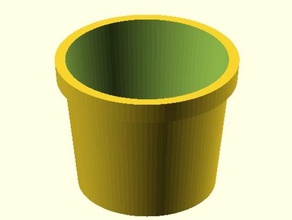 personalizável um vaso de planta exterior e jardim personalizador sistemas flores pote semente 3d print model - Mito3D