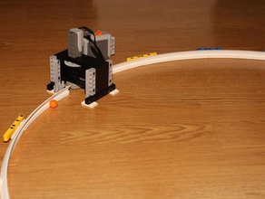 rails lego accélérateur de particules jouets & accessoires jeux compatible mindstorms technic openscad script 3d print model - Mito3D