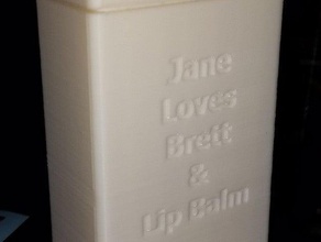lip balm gloss Fall dual-insulated, falls Ihr Auto Tasche seine ihrs Container container Lippenbalsam lip-gloss 3d print model - Mito3D