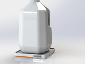 milkyweigh 3d printer accessories electromechanical electronics iot kitchen milk refrigerator 3d print model - Mito3D