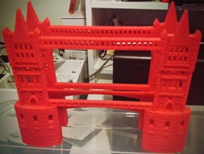 a tower bridge (ponte - comboio da ponte edifícios e estruturas 3d print model - Mito3D