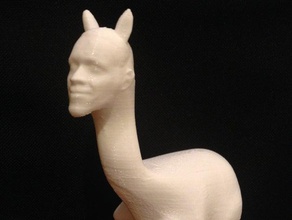 obama llama people barack pun 3d print model - Mito3D