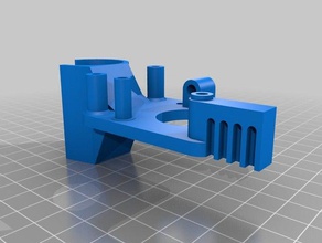 mk-7 rigidbot side clamp extruder 3d printer extruders bowden e3d v6 upgrade 3d print model - Mito3D
