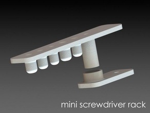 mini tournevis rack porte-outils & boîtes adafruit le titulaire outil de 3d print model - Mito3D