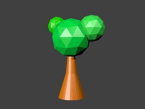 low poly tree models 3d print model - Mito3D