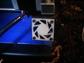 printrbot simple metal aperture science fan cover 3d printer accessories shroud portal 2 3d print model - Mito3D