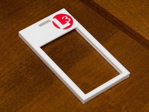 id card holder l3 logo l-3 3d print model - Mito3D