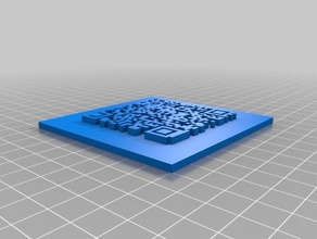 özelleştirilmiş qr kodunu ateliercc3d benim organizasyon 3d print model - Mito3D