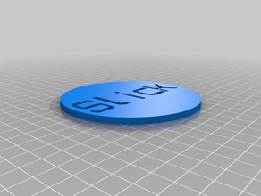 slick personnalisables verre coaster L'impression 3d personnalisé 3d print model - Mito3D
