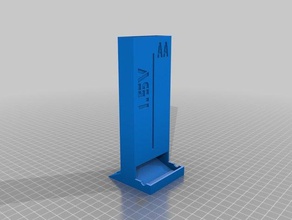 aa battery dispenser containers holder 3d print model - Mito3D
