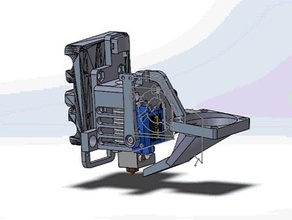 bowden e3d v6 Beförderung AutoKorrektur allinone 3d-Drucker-Extrudern Wagen die e3d-v6 3d print model - Mito3D