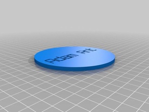 my new customized customizeable drink coaster 3d printing 3d print model - Mito3D