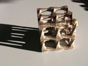 cube de casting sculptures médaille bronze la coulée fonderie perdu pla 3d print model - Mito3D
