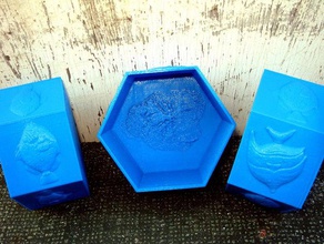 kauai bowl fish containers openscad 3d print model - Mito3D