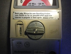kienzle parking meter - easy window replacement kit parts parkuhr 3d print model - Mito3D