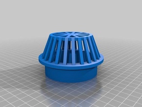 paramétrico de drenagem grelha exterior e jardim papelão ondulado do filtro tampa dreno tubo 3d print model - Mito3D