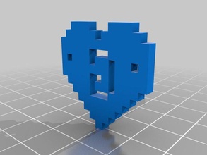 meine angepasste design Ihrer ownpixel Kunst Anhänger Schmuck 3d print model - Mito3D