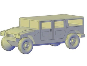 hummer h1 araç oyuncak araba 3d print model - Mito3D