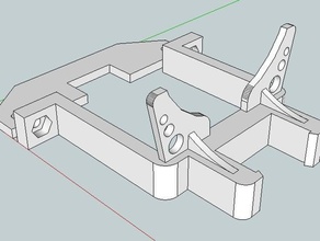 servo bracket 60mm led light ring mount remixed parts 3d printer accessories 9g auto level bed leveling nema 17 3d print model - Mito3D