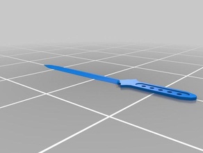 faca longa adereços 3d print model - Mito3D