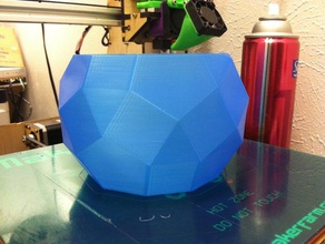 facettierte Schale Container bigyrate vermindert rhombicosidodecahedron Schüssel facettiert johnson-Polyeder Polyeder 3d print model - Mito3D
