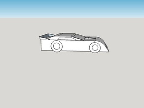 latemodel de voiture course l'automobile 3d print model - Mito3D