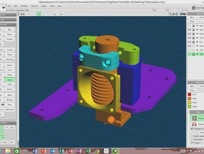 rigidbot e3d v6 base plate 3d printer parts 30mm fan cooling 3d print model - Mito3D