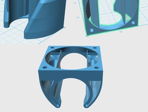 e3d j head cooler part vents 3d printer parts hotend j-head 3d print model - Mito3D