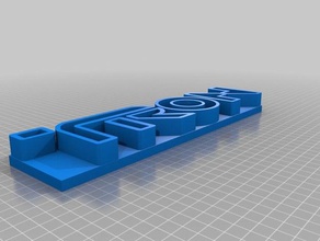 tron logo movie 3d print model - Mito3D