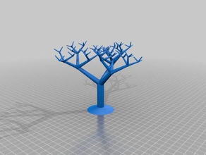 fractal recursive tree math art recursion 3d print model - Mito3D