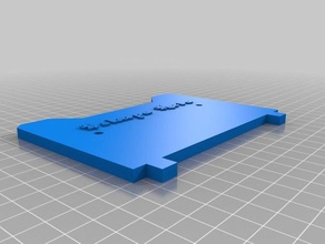 meu personalizados replicador 1 2 2x placa traseira Impressora 3d acessórios personalizado 3d print model - Mito3D