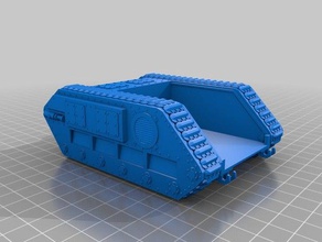 assault gun 28mm --- work progress vehicles 40k conversion empire fun ig imperial guard interstellar medusa miniature model spg tank 3d print model - Mito3D