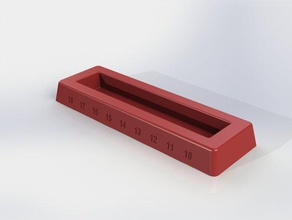 metric crows feet tool tray tool holders & boxes crows feet socket tray wrench storage 3d print model - Mito3D