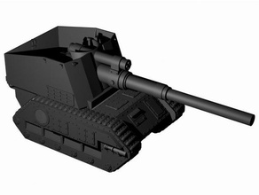 space rebels artillery 28mm vehicles 40k basilisk cannon empire guard gun ig imperial interstellar miniature model ordnance spg tank vehicle 3d print model - Mito3D